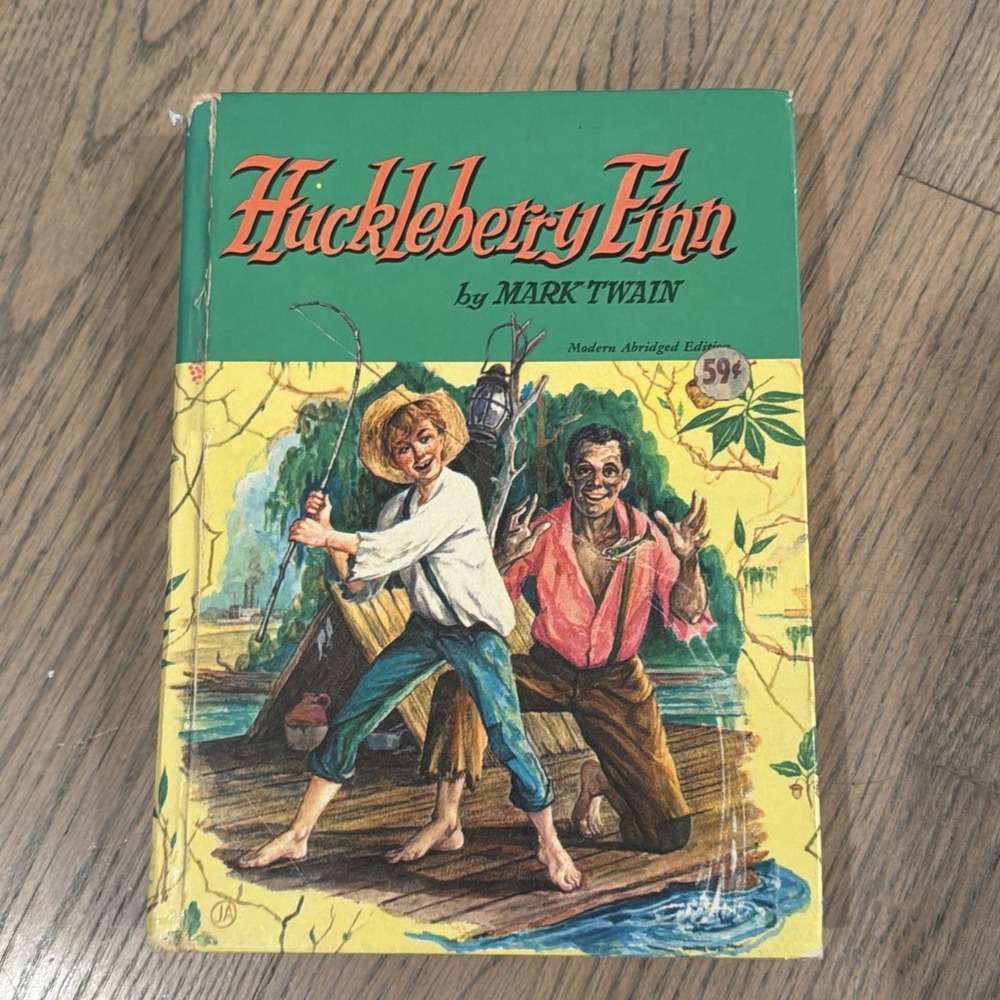 Huckleberry Finn 1939 Mark Twain Whitman Puishing Modern Abridged Edition